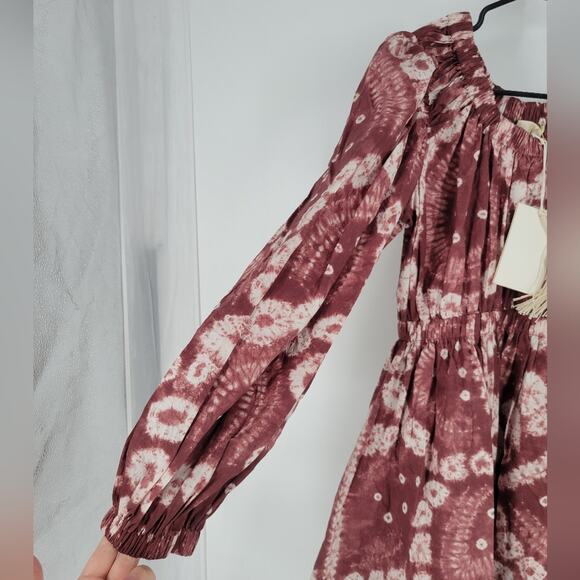 Ulla Johnson Handmade Syrah Shibori Martine Mini Dress 2 - Picture 4 of 13